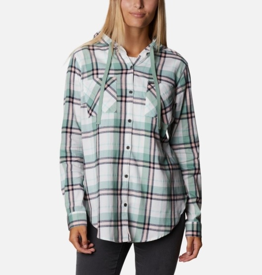 Columbia Anytime Women's Shirts Green | 580-USZFWM