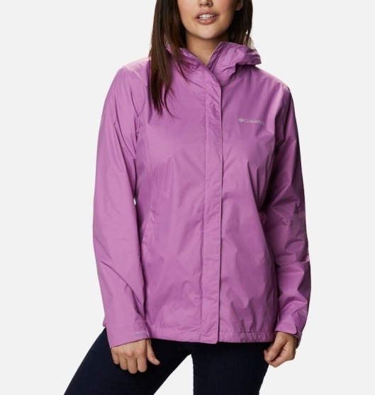 Columbia Arcadia II Women's Rain Jacket Pink | 645-ZODCNL