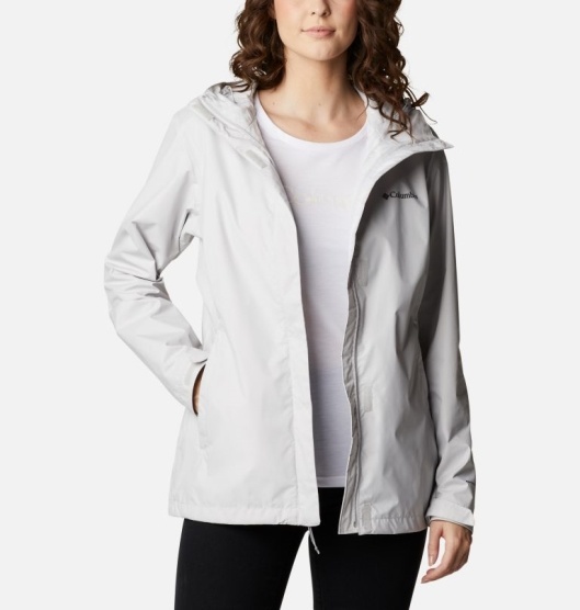 Columbia Arcadia II Women's Rain Jacket Grey | 730-DONCSG