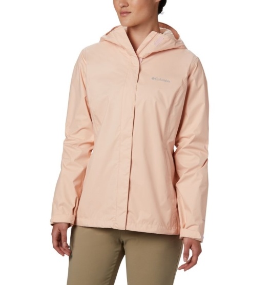 Columbia Arcadia II Women's Rain Jacket Pink | 962-FQZVHT