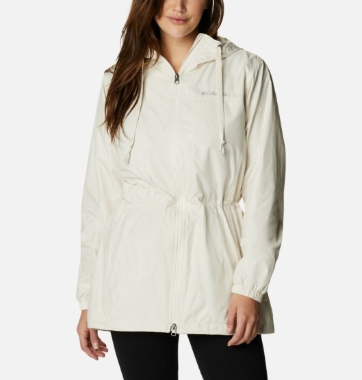 Columbia Auroras Wake III Women's Windbreaker White | 601-XCDZUY