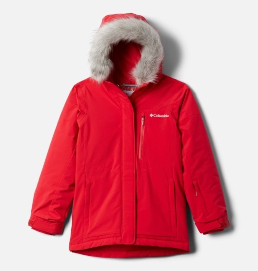 Columbia Ava Alpine Kids' Ski Jacket Red | 296-KVZHWR