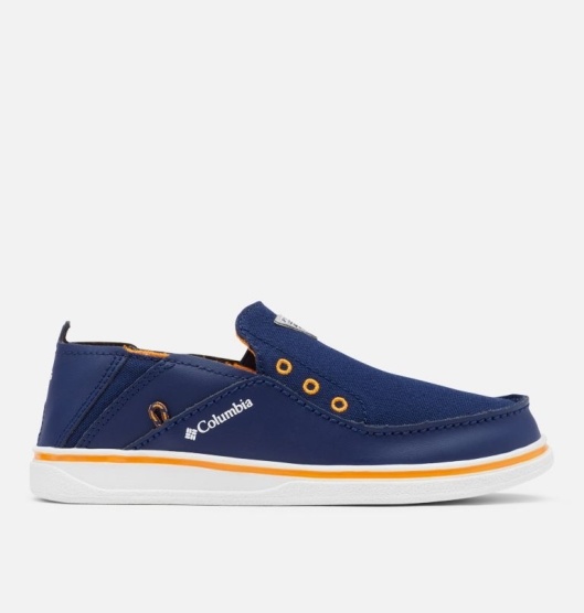 Columbia Bahama PFG Kids' Sneakers Blue Orange | 417-NTHSRB