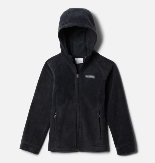 Columbia Benton Springs II Kids' Fleece Jacket Black | 294-MQXKRU