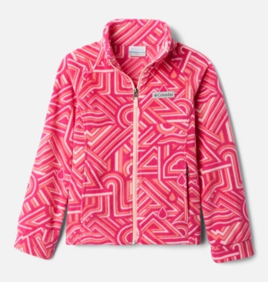 Columbia Benton Springs II Kids' Fleece Jacket Pink | 367-OSKXLY