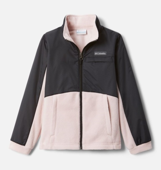 Columbia Benton Springs Kids' Fleece Jacket Pink Black | 273-YLJGSH