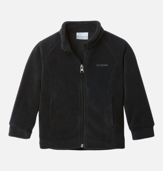 Columbia Benton Springs Kids' Fleece Jacket Black | 596-BYNUQO