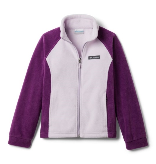 Columbia Benton Springs Kids' Fleece Jacket Navy Pink | 725-MEIRQW