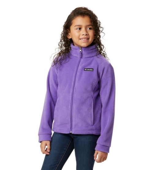 Columbia Benton Springs Kids' Fleece Jacket Navy | 812-LXSZTG