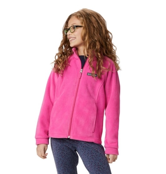 Columbia Benton Springs Kids' Fleece Jacket Pink | 865-YIVKHL