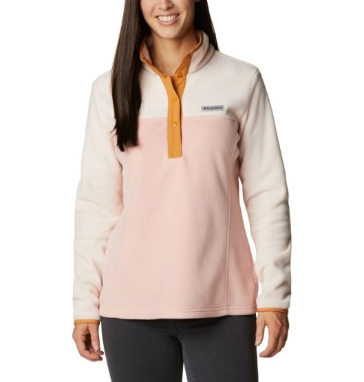 Columbia Benton Springs Women's Hoodies Pink White | 753-OGUBLP