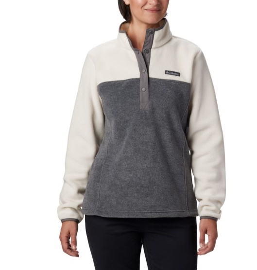 Columbia Benton Springs Women's Hoodies Grey White | 789-TSBYCN