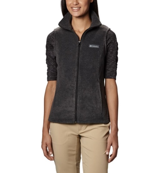 Columbia Benton Springs Women's Vest Black Grey | 163-GKZBIC