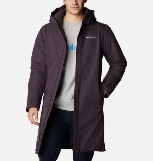 Columbia Blizzard Fighter Men's Parkas Purple | 783-ZQYOJE