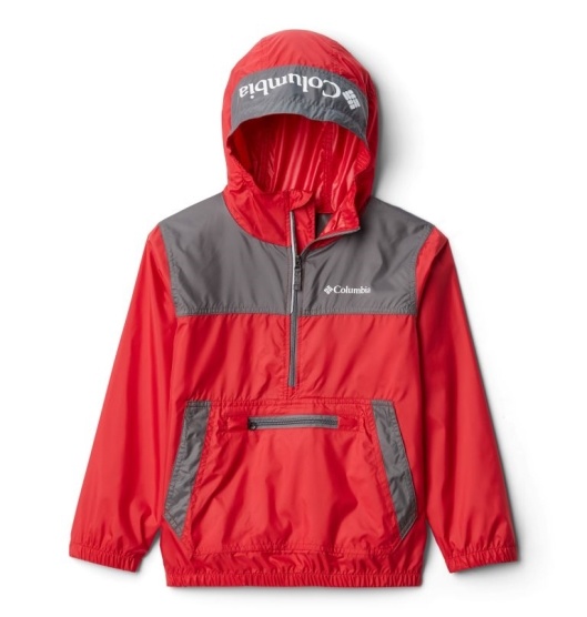 Columbia Bloomingport Kids' Windbreaker Red Grey | 275-DLUANG