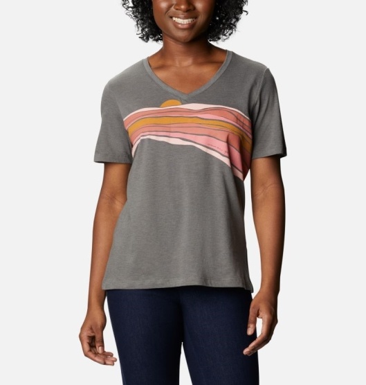 Columbia Bluebird Day Women's T-Shirt Black | 534-PXYAEW