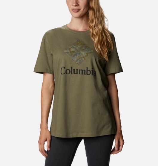 Columbia Bluebird Day Women's T-Shirt Green | 280-ZMAJLV