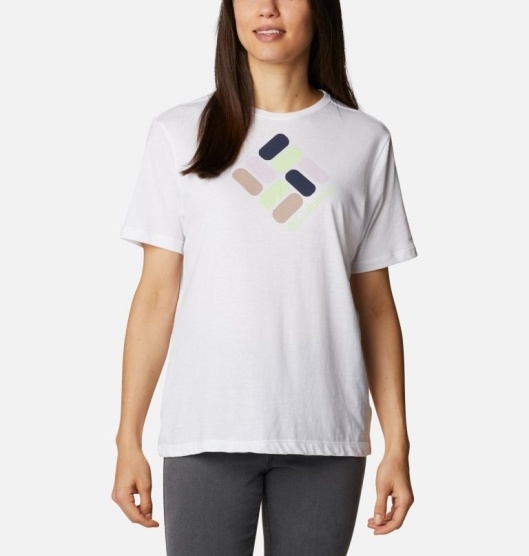 Columbia Bluebird Day Women's T-Shirt White | 248-APRVTY