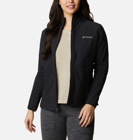 Columbia Boulder Path Women's Windbreaker Black | 593-ODRPUK