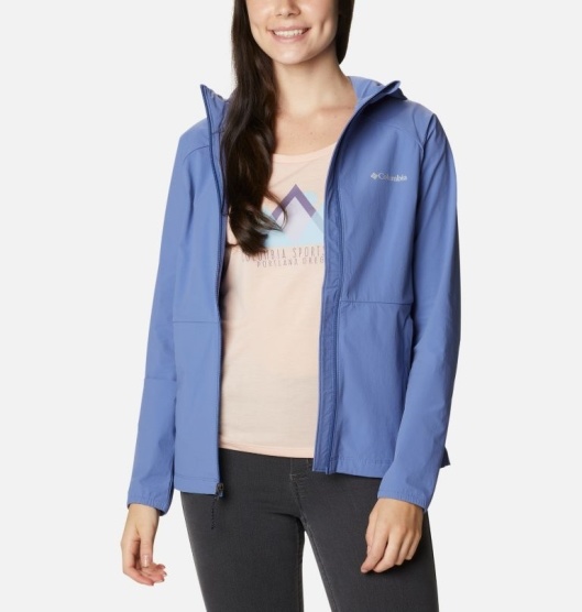 Columbia Boulder Path Women's Windbreaker Blue | 965-ZCODRG