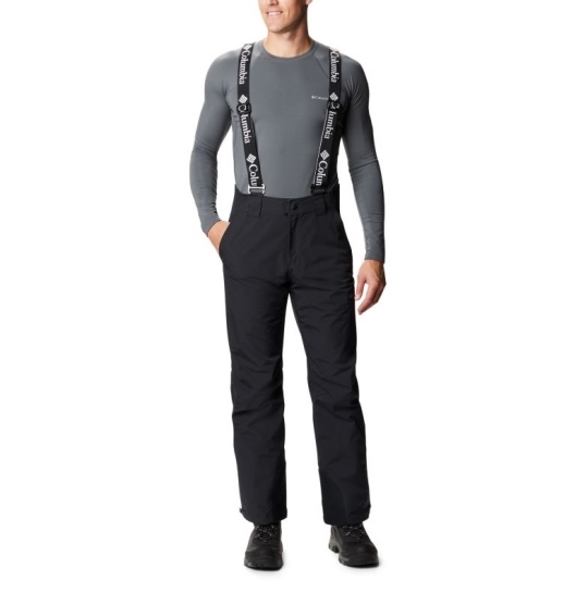 Columbia Bugabib Men's Ski Pants Black | 634-APDGTS