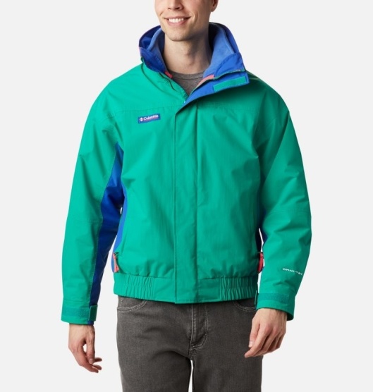 Columbia Bugaboo 1986 Men's Interchange 3 In 1 Jacket Green Blue | 807-BDATOP