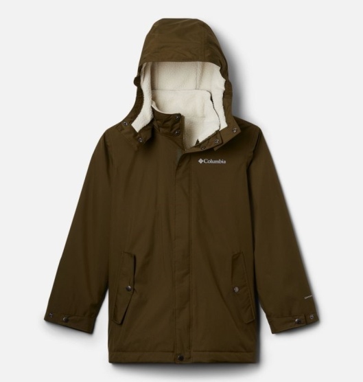 Columbia Burkes Bay Kids' Insulated Jacket Olive | 396-CPDYZH