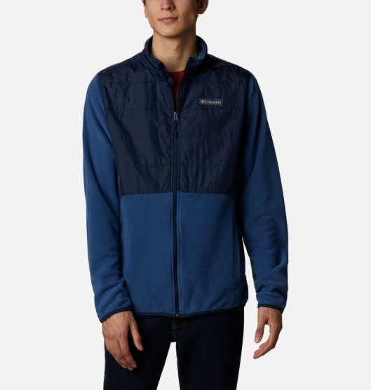 Columbia Butte Men's Fleece Jacket Navy | 416-KRGCOF