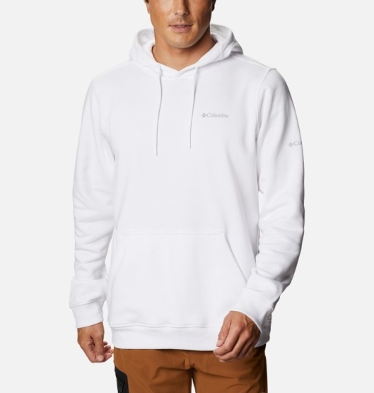 Columbia CSC Basic Logo II Men's Hoodies White | 693-PYBQVX