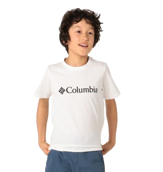 Columbia CSC Basic Logo Kids' Shirts White | 891-YHSRWJ