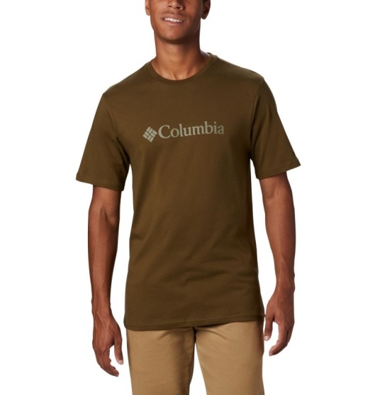 Columbia CSC Basic Logo Men's T-Shirt Olive | 850-HKSRIX