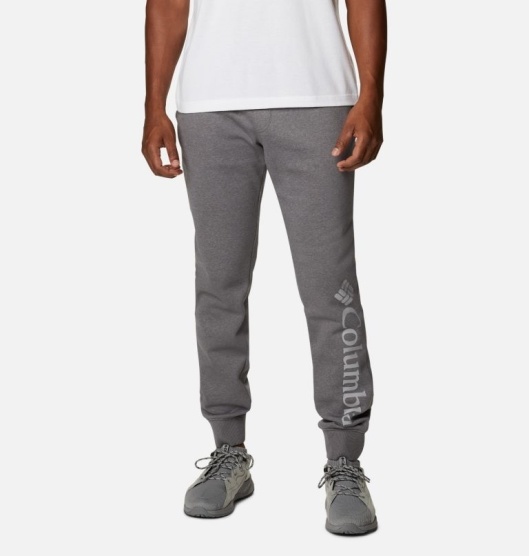 Columbia CSC Logo Men's Trail Pants Grey | 731-IJGCKZ