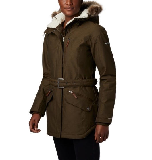 Columbia Carson Pass II Women's Parkas Olive Green | 235-BTSNLK