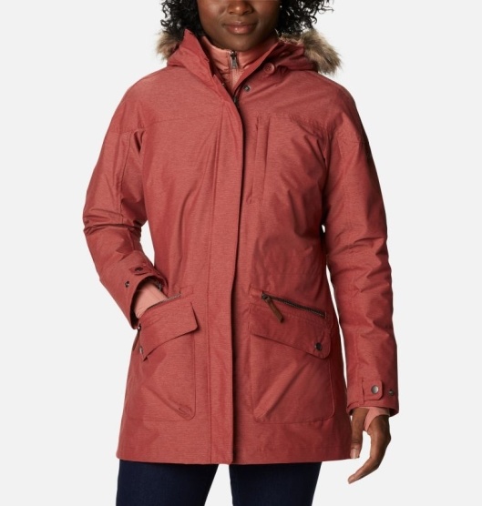 Columbia Carson Pass Women's Interchange 3 In 1 Jacket Red | 743-UPNYBV