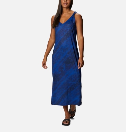 Columbia Chill River Women's Dresses Blue | 798-JHOXVZ