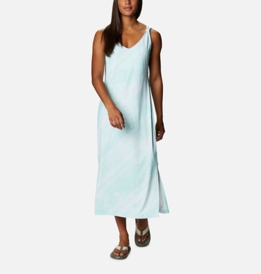 Columbia Chill River Women's Dresses Green | 029-UWDJZT