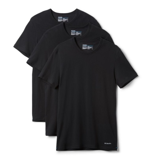 Columbia Classic Men's T-Shirt Black | 576-LRFWNQ