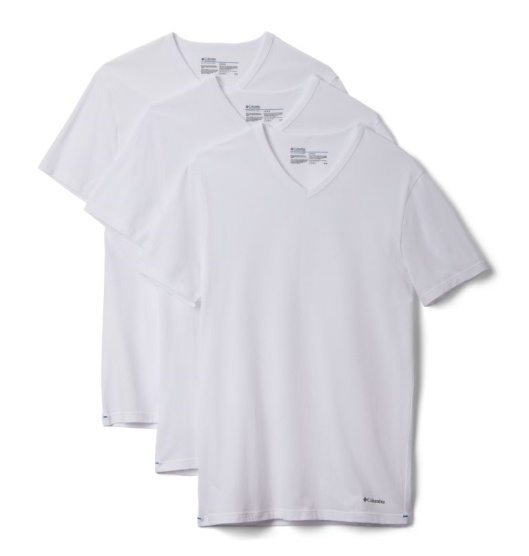 Columbia Classic Men's T-Shirt White | 064-IFBPQA