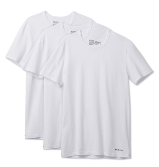 Columbia Classic Men's T-Shirt White | 538-YDIKPQ