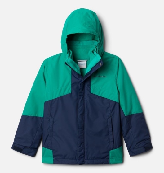 Columbia Coats Kids' Interchange 3 In 1 Jacket Navy Green | 234-MJCAKX