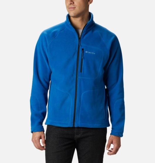 Columbia Coats Men's Fleece Jacket Blue | 125-AFISOD