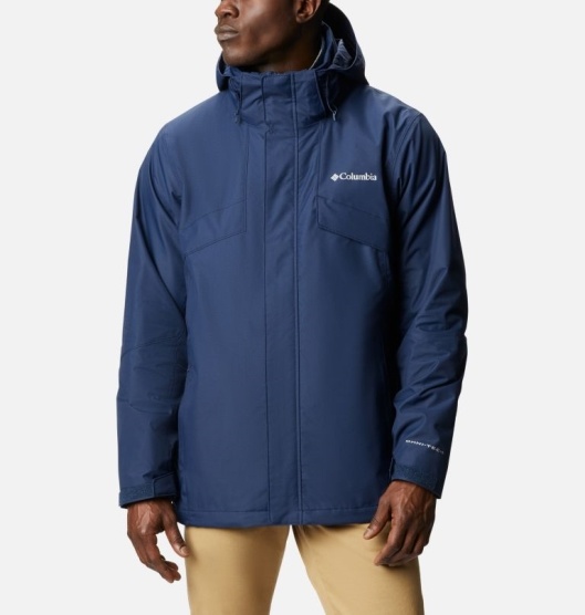 Columbia Coats Men's Interchange 3 In 1 Jacket Navy | 630-AXQUGJ