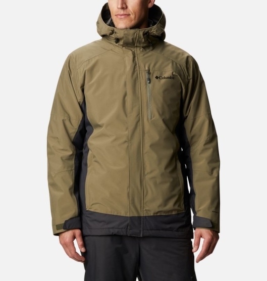 Columbia Coats Men's Interchange 3 In 1 Jacket Green Black | 759-QPOJBH