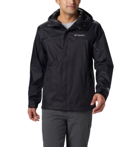 Columbia Coats Men's Rain Jacket Black | 986-PMNIGE