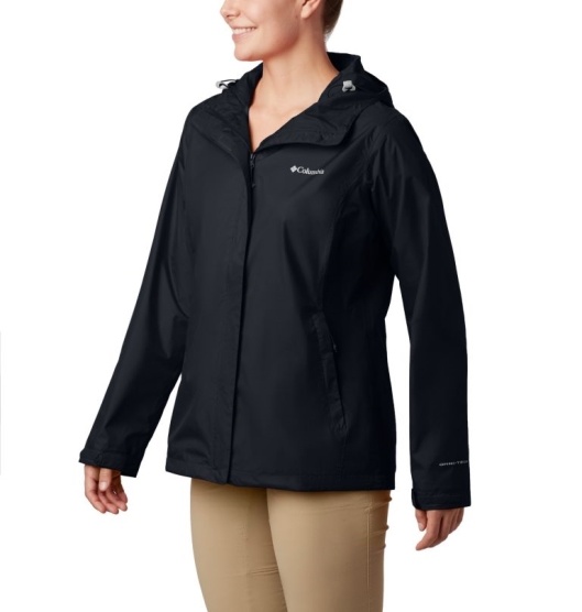 Columbia Coats Women's Rain Jacket Black | 237-QAJKRE