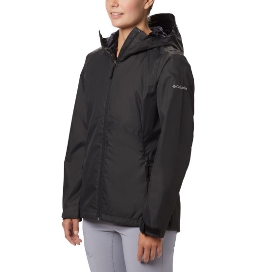 Columbia Coats Women's Rain Jacket Black | 276-CNZBEV