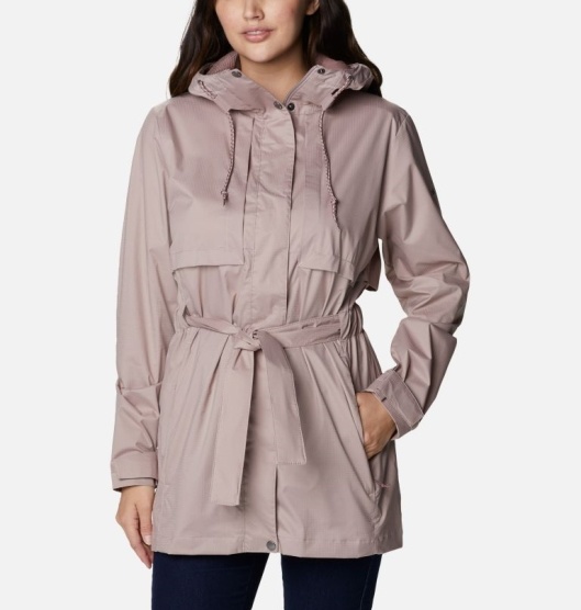 Columbia Coats Women's Rain Jacket Pink | 726-CIFQTP