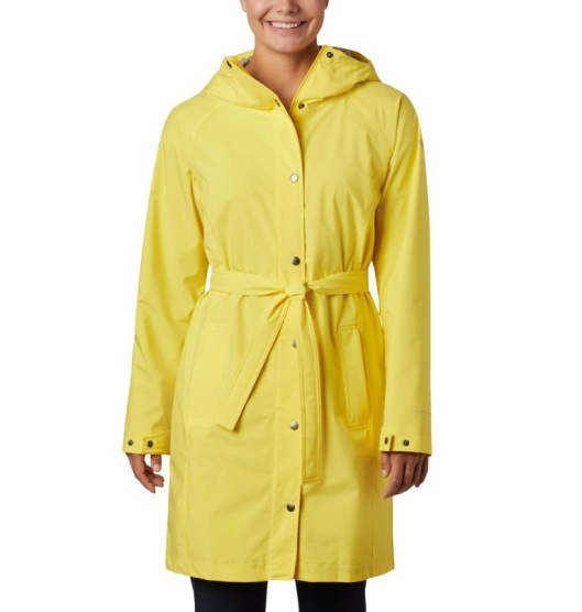 Columbia Coats Women's Rain Jacket Yellow | 524-PJMKDH