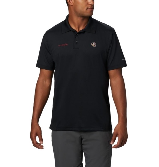 Columbia Collegiate Men's Polo Black | 149-QENJWC