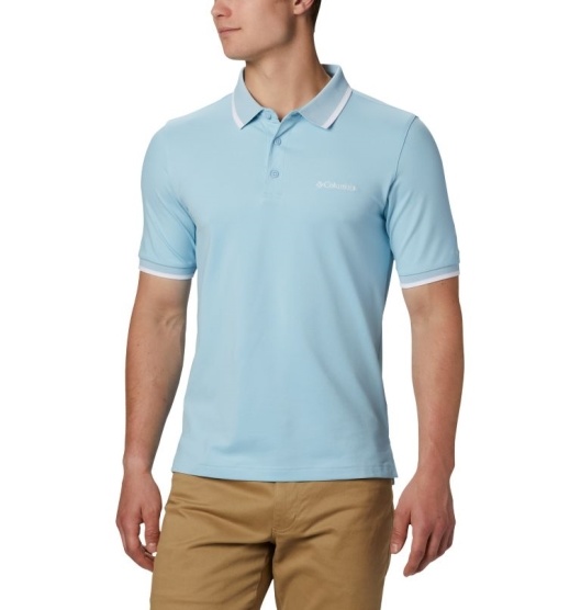 Columbia Collegiate Men's Polo Blue | 236-HTVKOS